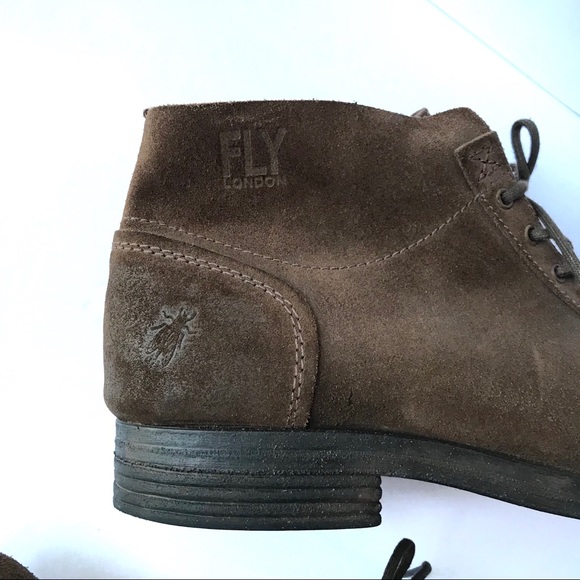 Fly London Officer Orme Ankle Suede Laced Boots - Picture 3 of 9